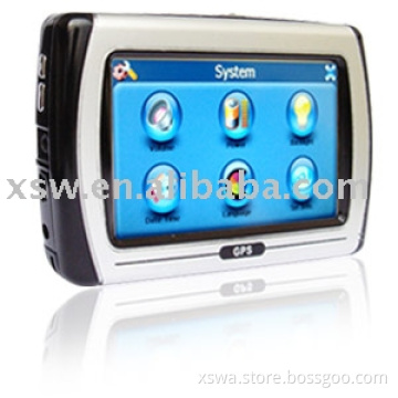 handset navigation with 4.0 inch touch screen